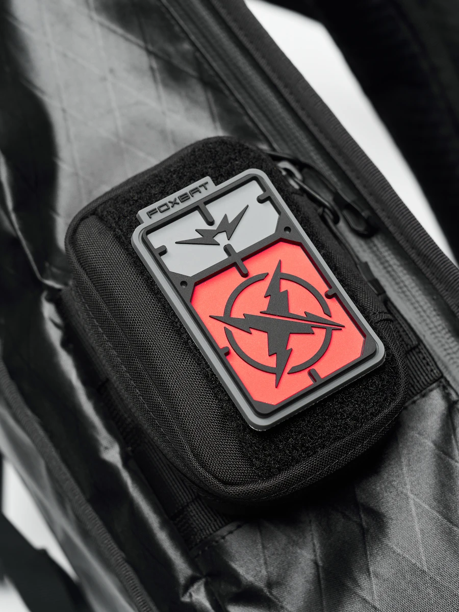 FOXBAT Alert Theme PVC Patch Tactical Armband DIY Decor na odzież i plecaki — zdjęcie 2