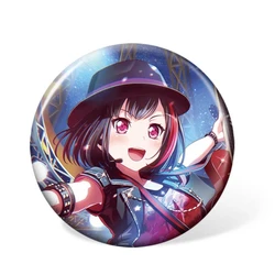 1pc 58mm Anime Bang Dream Kasumi Toyama Cartoon Badges Tae Hanazono Brooch Pin for Collection