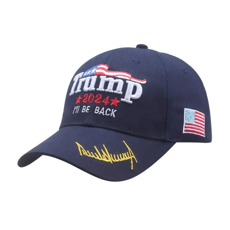 Baseball Cap 2024 Trump hat Camouflage USA Flag Baseball hat President election Hat 3D Embroidery Hat