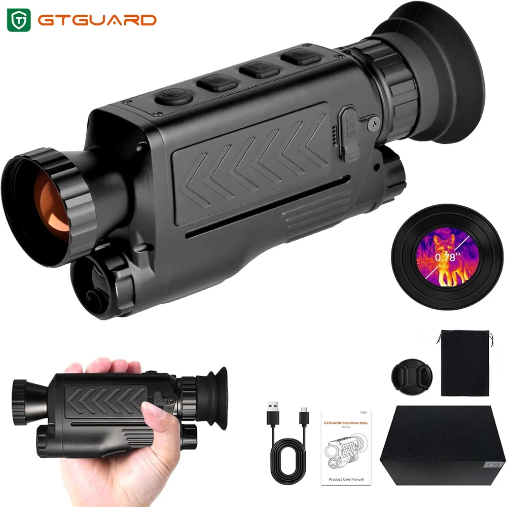 

Официальный подлинный монокуляр GTGUARD ClearView H35L с разрешением 384*288, камера 35 мм, телескоп, очки ночного видения