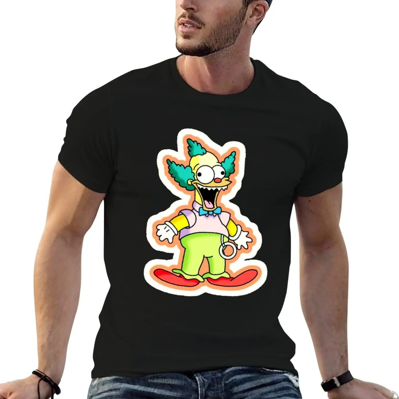 Krusty Doll Treehouse of horror T-Shirt blue archive blanks anime t shirts tshirts for men