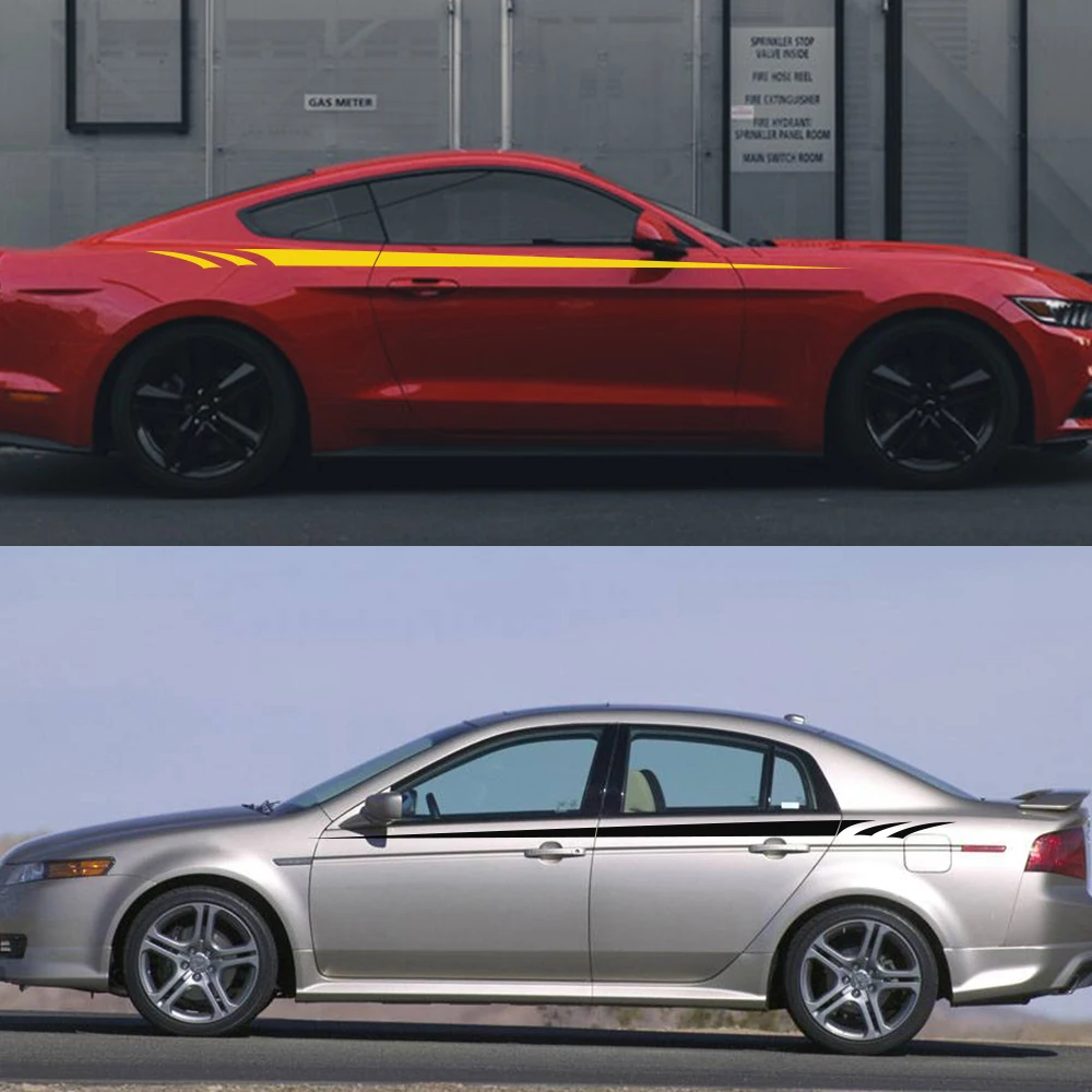 ملصقات خط الخصر للسيارة ملصقات ديكور خطوط الفينيل العالمية لأودي BMW فورد تويوتا داسيا رينو هيونداي كيا هوندا سوبارو SUV #4