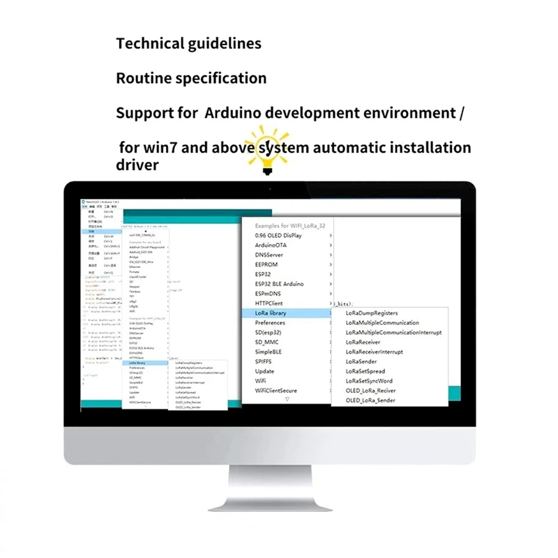 ESP32-S3 Development Board, Lora32, 0,96 "Screen, SX1262, Processador Dual-Core, BT, WiFi, Suporte para Módulo Arduino, Fácil de Usar