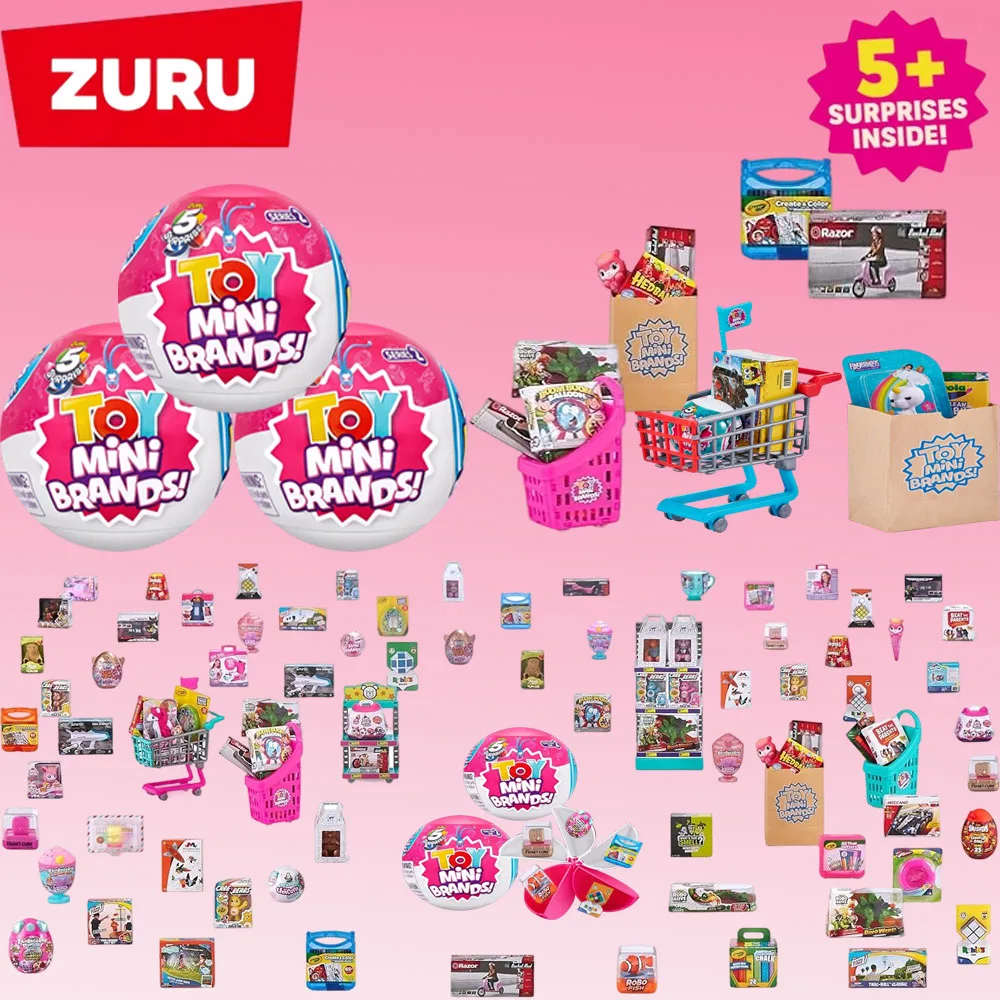 Zuru 5 Surprise Mini Brands Toys, Serie 2, Cápsula Misteriosa, Juguete de Compras, Juguetes Coleccionables Mini Brands