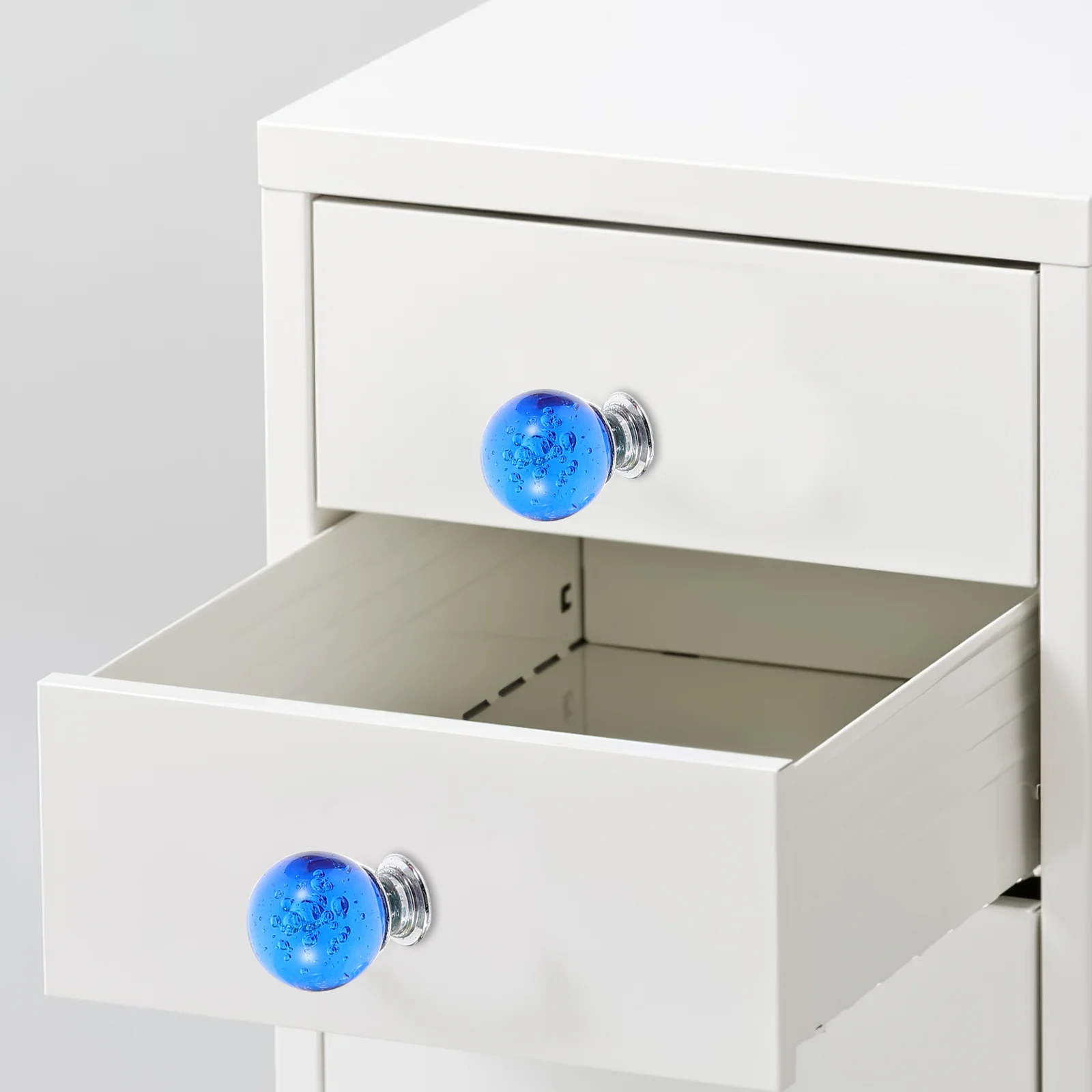 

10Pcs Durable Metal Crystal Drawer Pulls Knobs Single Hole Cabinet Handles for Dresser Cupboard Wardrobe Furniture