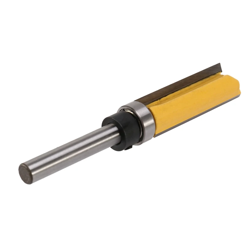 12Pcs Flush Guarnição Router Bits Top Bearing Router Bit 1/4 Polegada Shank Padrão Reta Modelo Router Bit