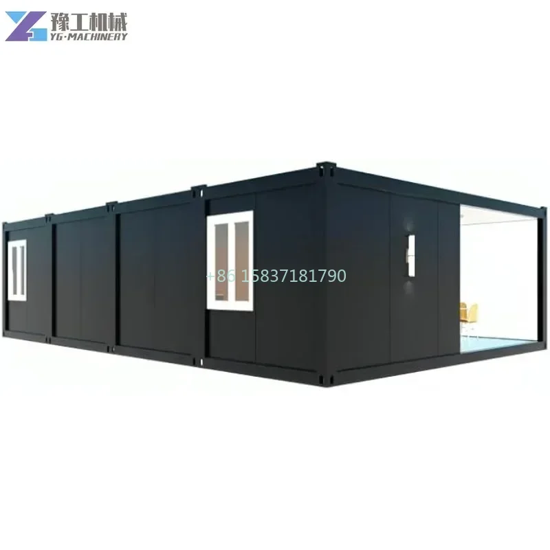 Australia Container House 20ft Expandable Tiny House Customizable Folding Tiny Home Modern Prefab Fold Out Container House