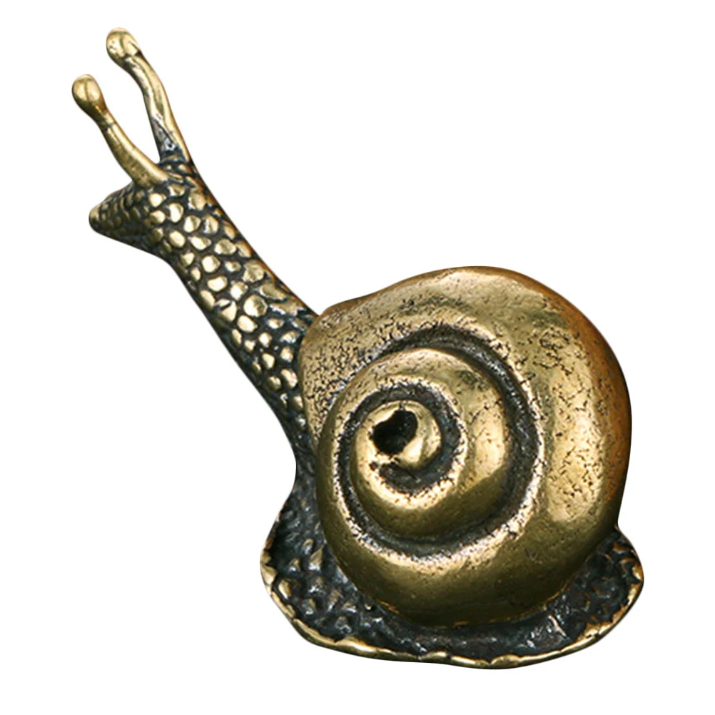 

Pure Copper Snail Ornaments Brass Craft Statue Desktop Decor Home Retro Office Vintage Style Sculpture Exquisite Figurine