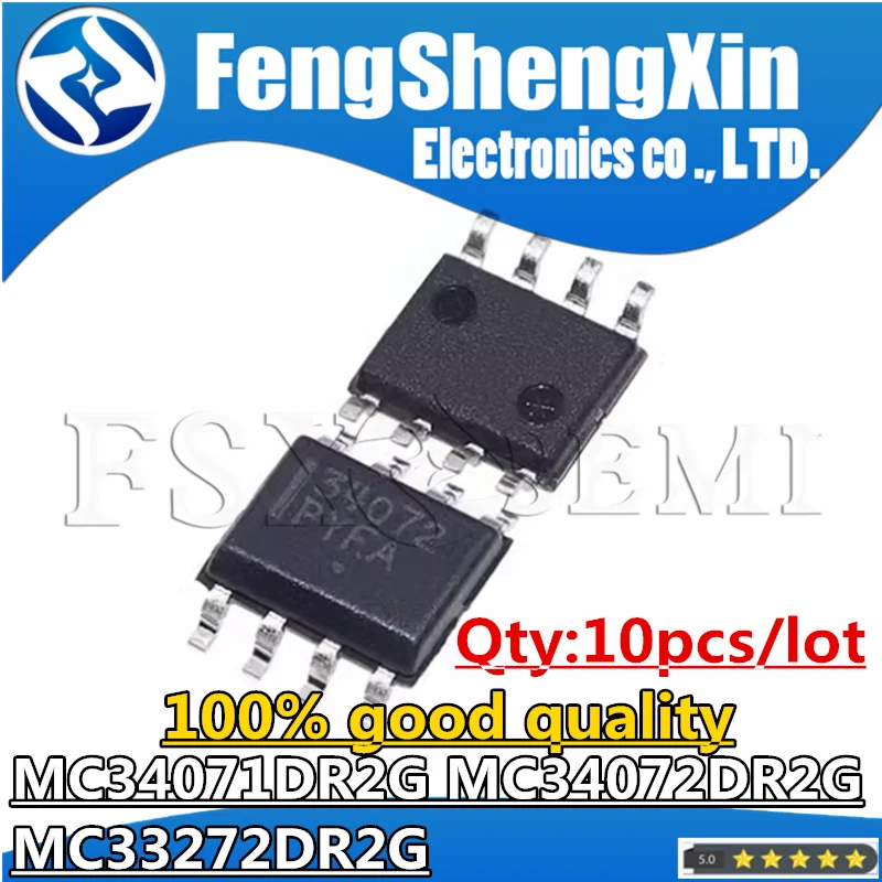 10pcs MC34071DR2G MC34072DR2G MC33272DR2G MC34071 MC34072 MC33272 MC34071DR MC34072DR MC33272DR 34071 34072 33272 SOP8 Chips