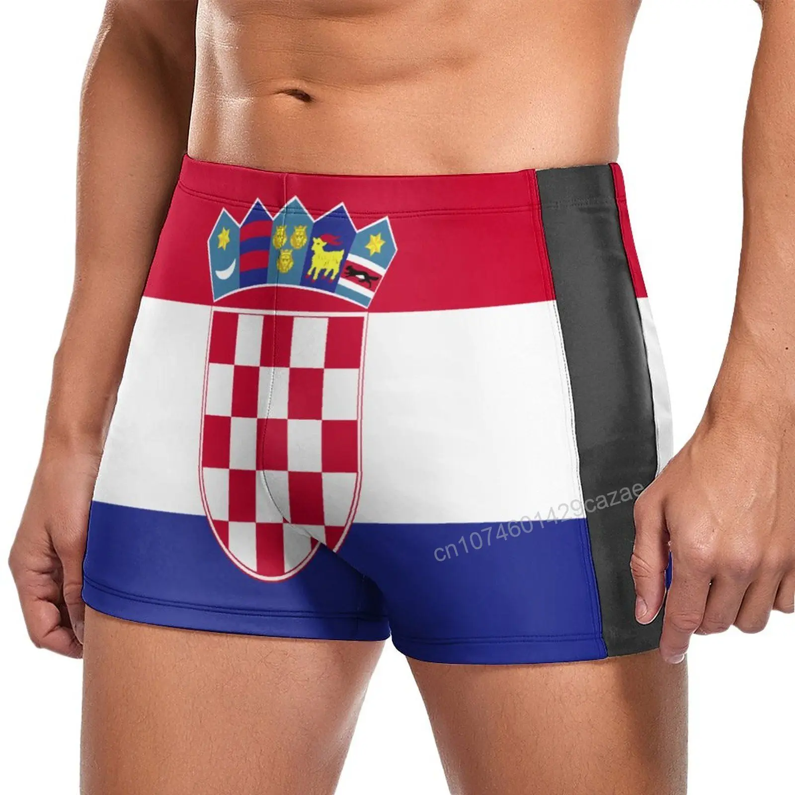 Swimming Trunks Croatia Flag Quick Dry Shorts For Men Swim Beach Short Summer Gift