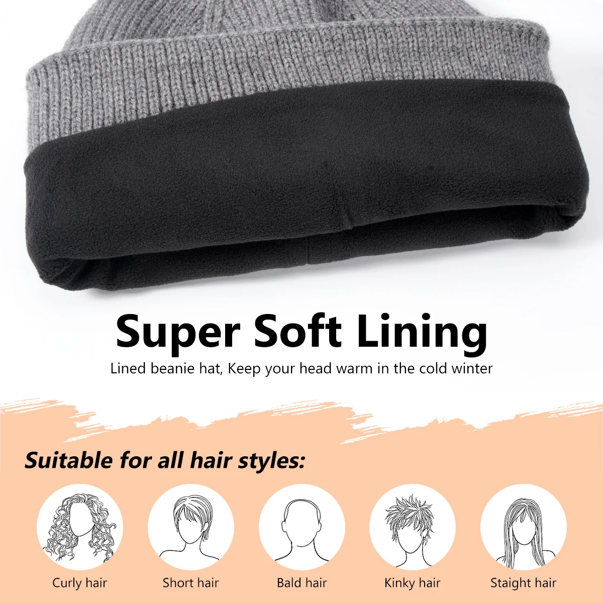 1pc Winter Knitted Beanie Hat - Soft Breathable Ear Warmth Cold Weather Essential - Christmas Gift, Daily & Sports Wear for Men