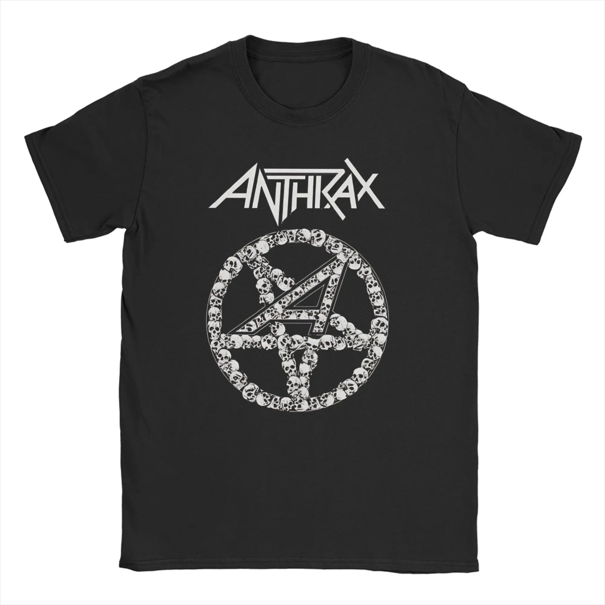 Anthrax Among The Living Men's T Shirt  Vintage Tee Shirt Short Sleeve Crew Neck T-Shirt Pure Cotton Summer Clothes