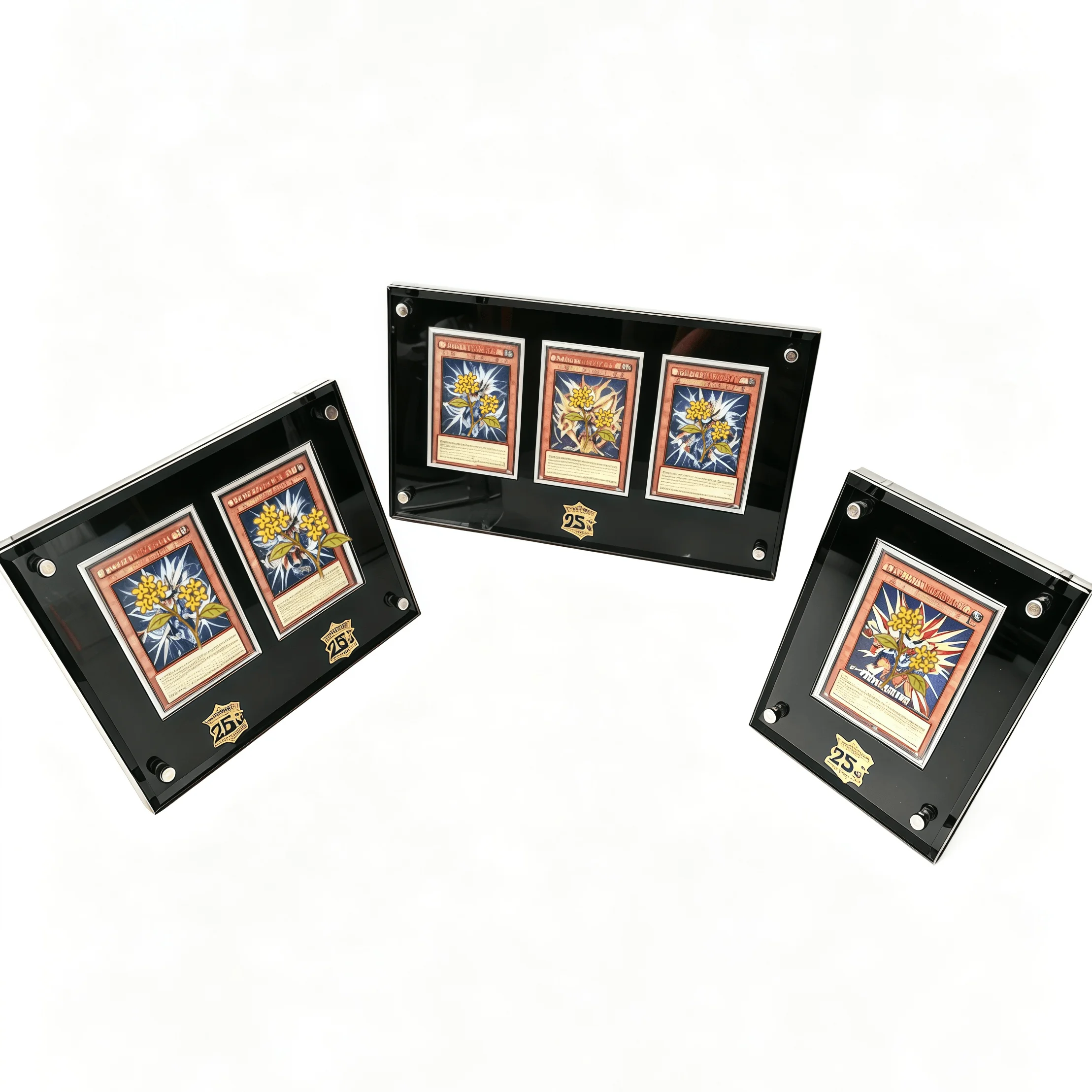 Yu-Gi-Oh 25th Anniversary Card Brick Display Stand for Blue-Eyes & Dark Magician Cards