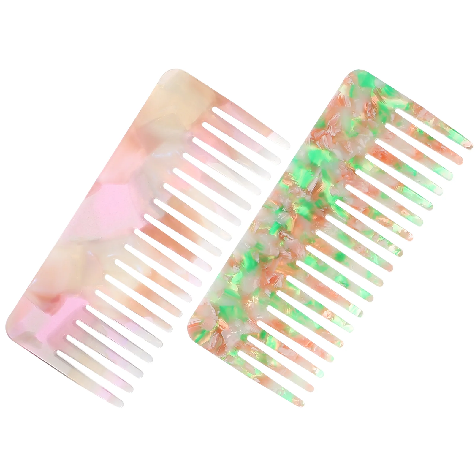 2 Pcs Wide Tooth Comb Anti-static Hair Men for Teeth Women Curly Styling Detangling Man