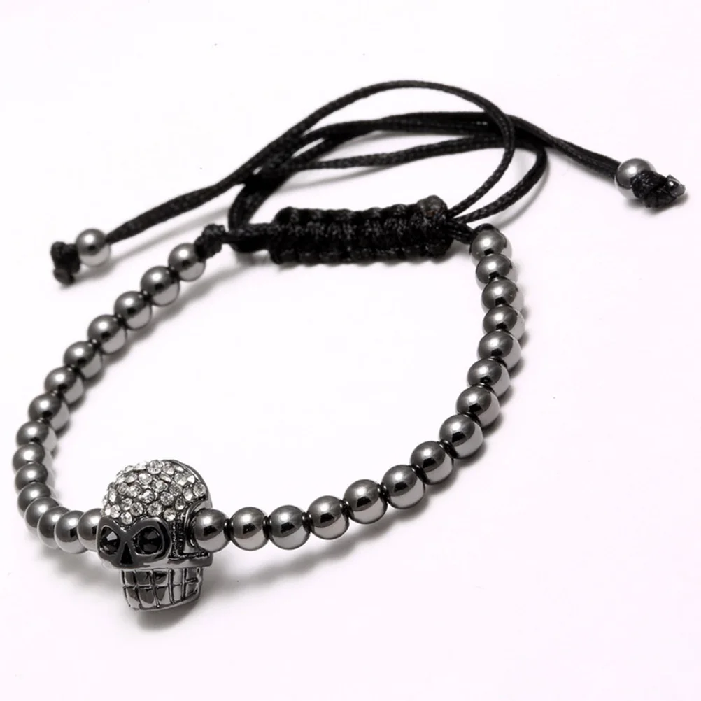 

Weaving Bracelet Skull Bracelet Adjustable Bracelet Bead Bracelet