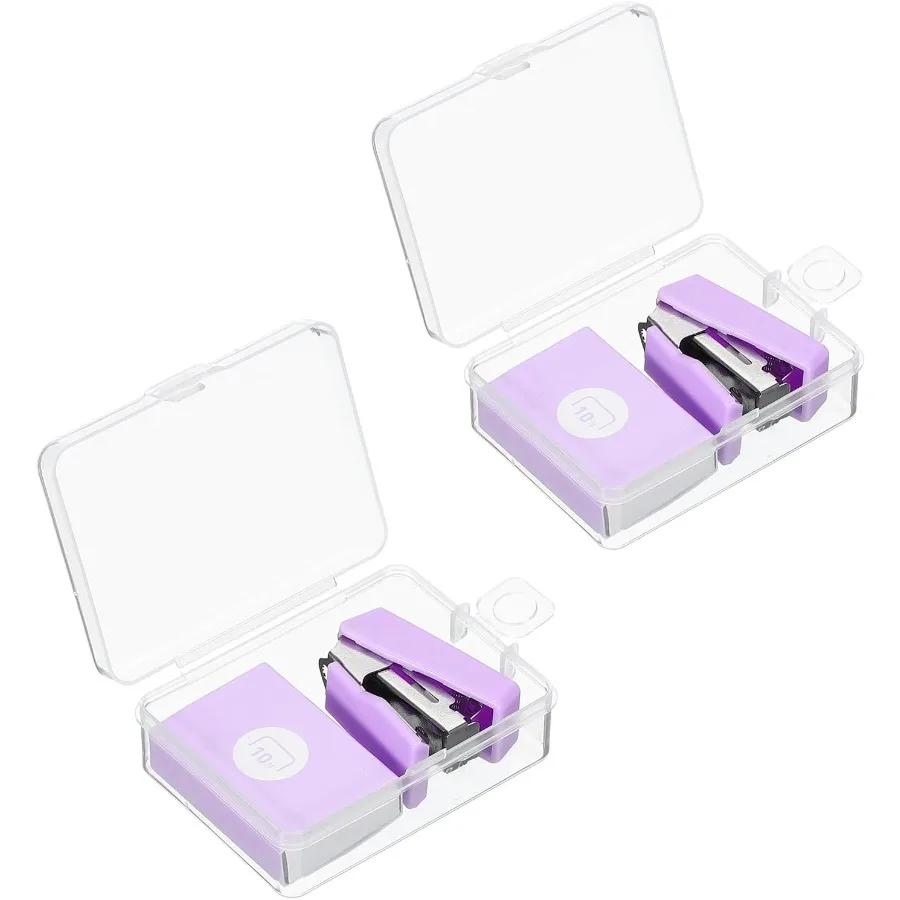 2 Pcs Mini Stapler with 800 Standard Staples Morandi Desktop Staple Set Cute Desk Office Stapler 20 Sheet Capacity for for Clas