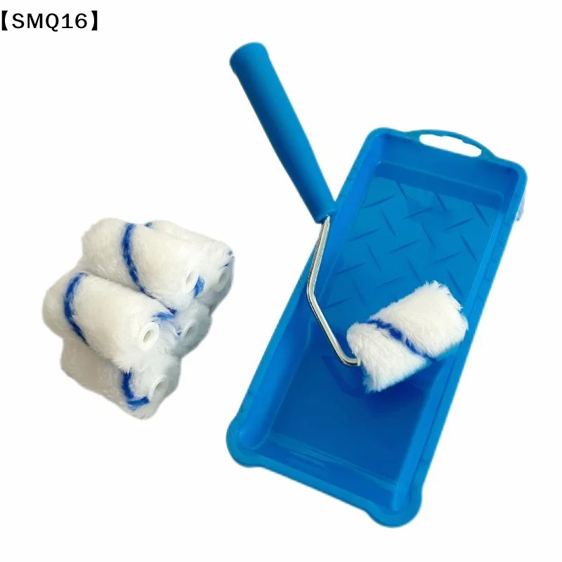 8Pcs 2Inch Smooth Finish Paint Roller Tray Lint-Free Mini Paint Roller Painting Walls High-Density Fabric Paint Rollers Set【SMQ】