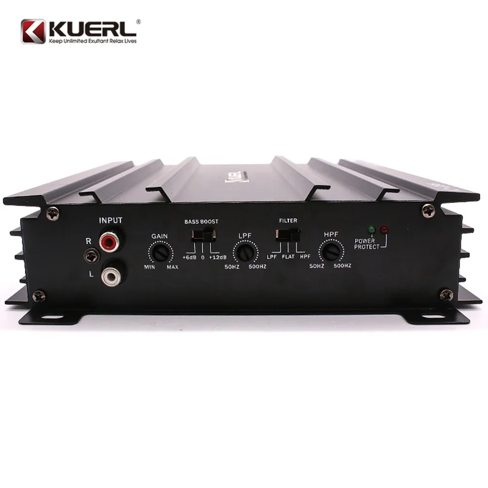 C-236 Black New Arrival Aluminum Alloy Casing Powerful 2 Channel Car Audio Power Amplifier RMS Power 2CH*40W