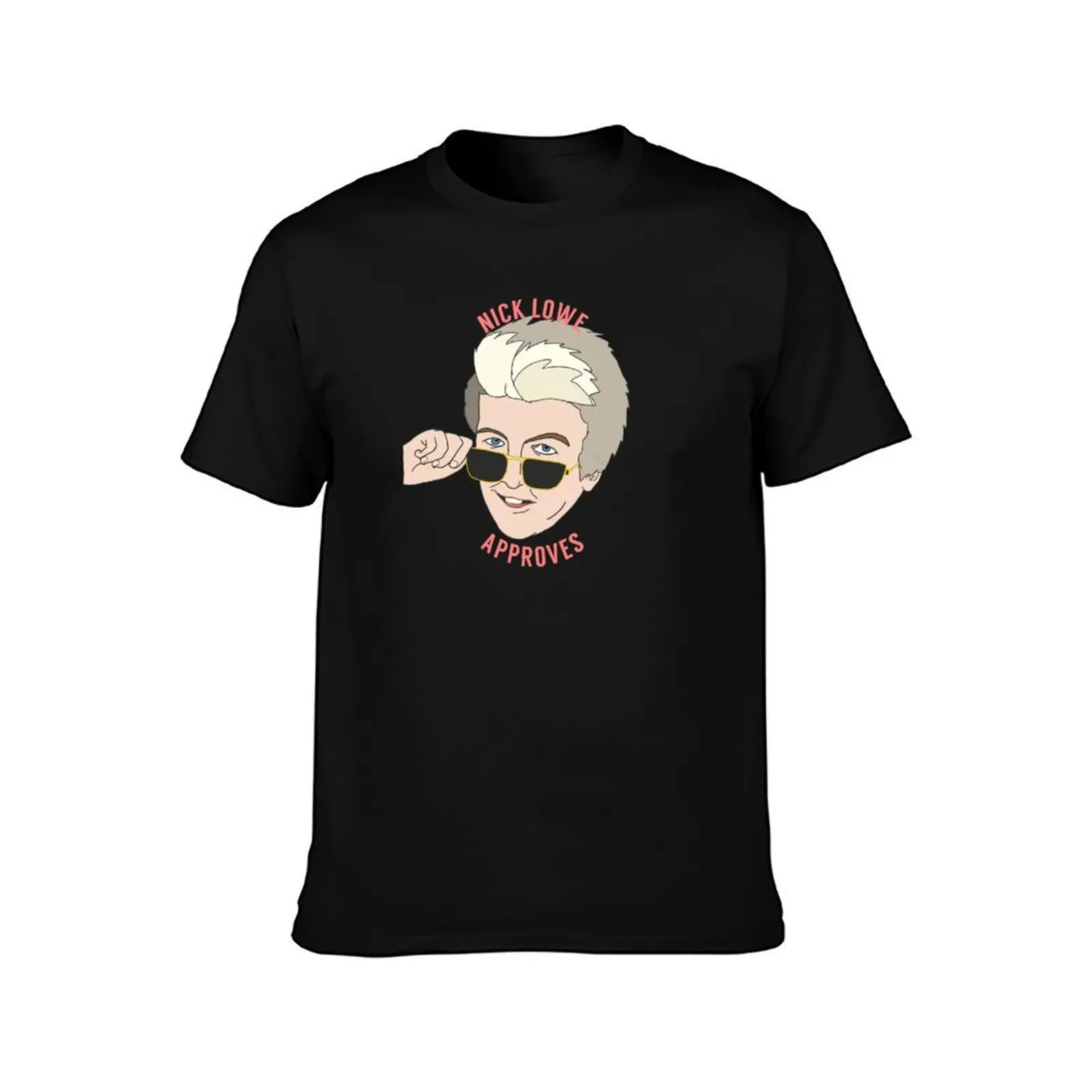 Nick Lowe Approves T-Shirt Summer Casual Cotton Tee Oversized Streetwear Tops Vintage Graphic Print Loose Fit Short Sleeve