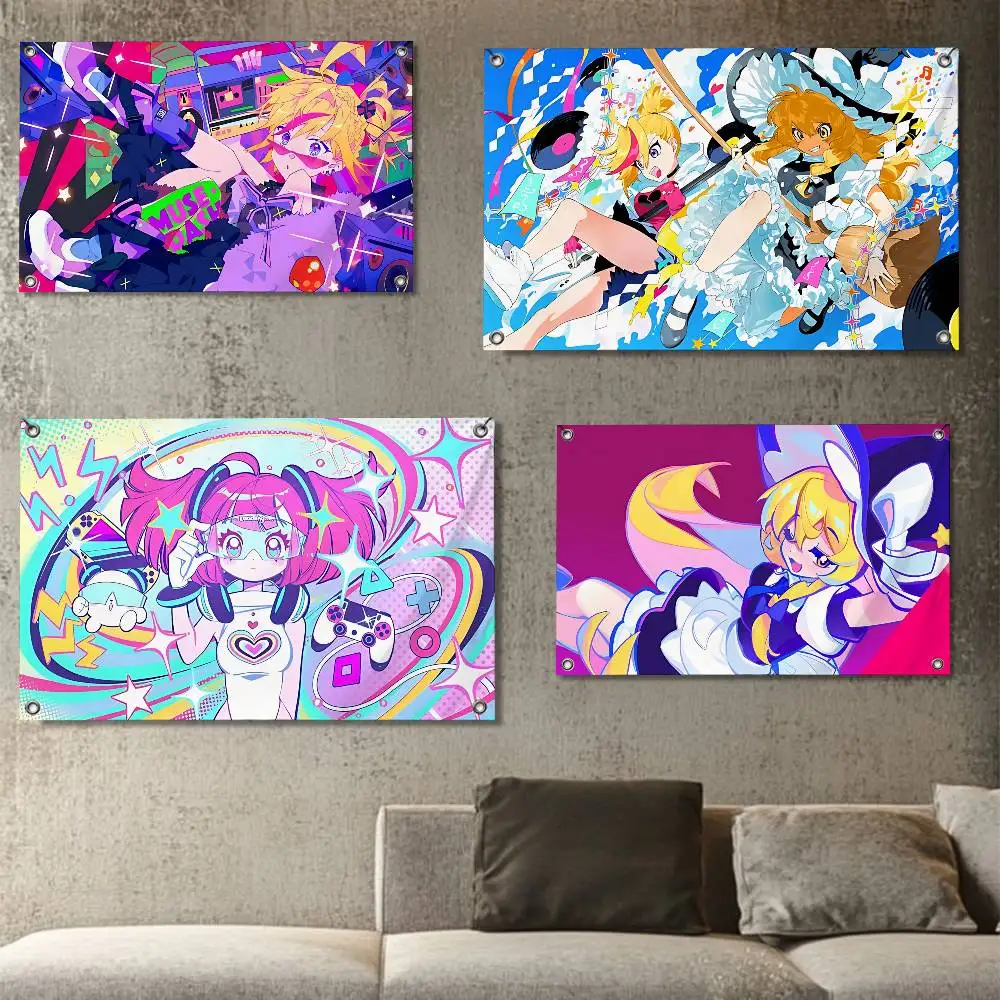 

game Marija Rin Muse Dash High-Quality Flag Tapestry Printed Wall Decor Indoor Outdoor Use for Party Home Bar