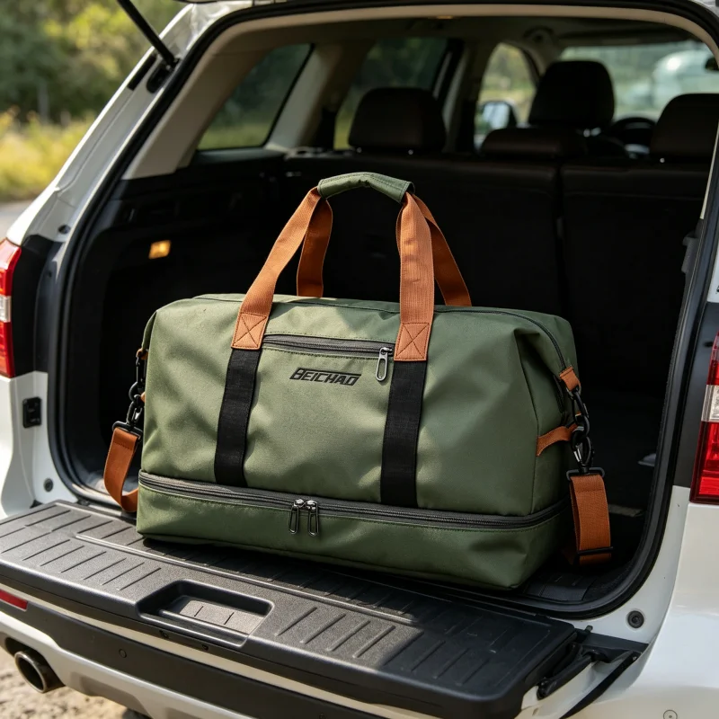 Travel fitness bag Large capacity Short distance luggage portable fitness bag Shoulder chest handbag Men's sports waterproof bag