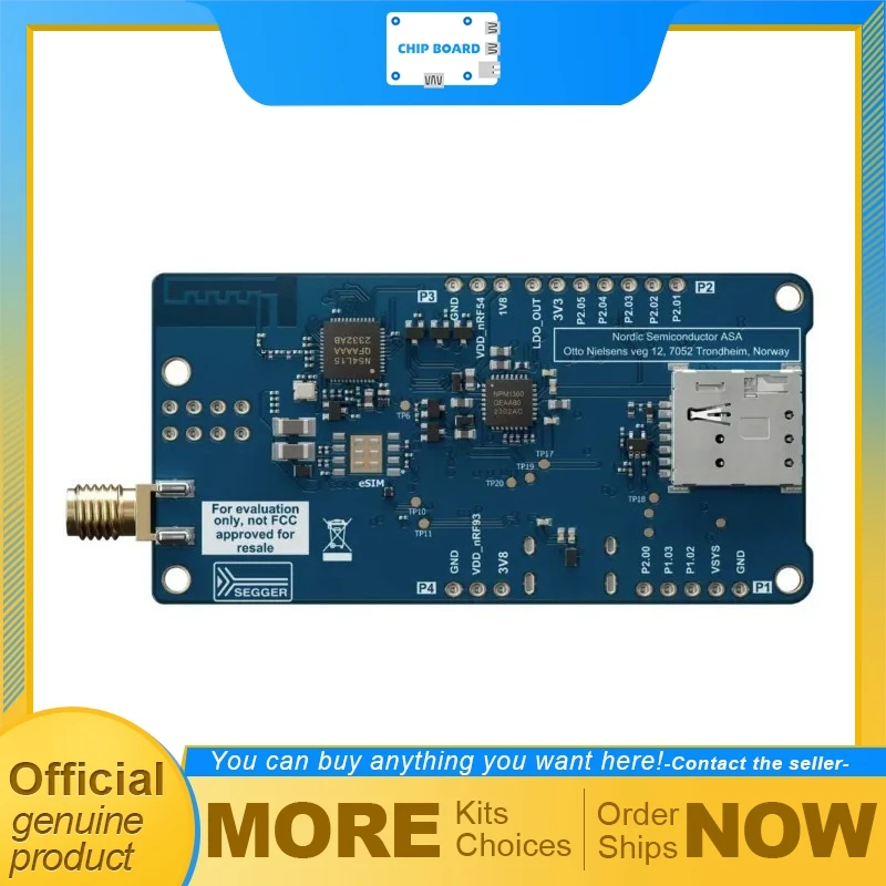 Nordic Semi nRF93M1 IoT Development Kit, LTE Cat 1 bis Wireless Evaluation Board
