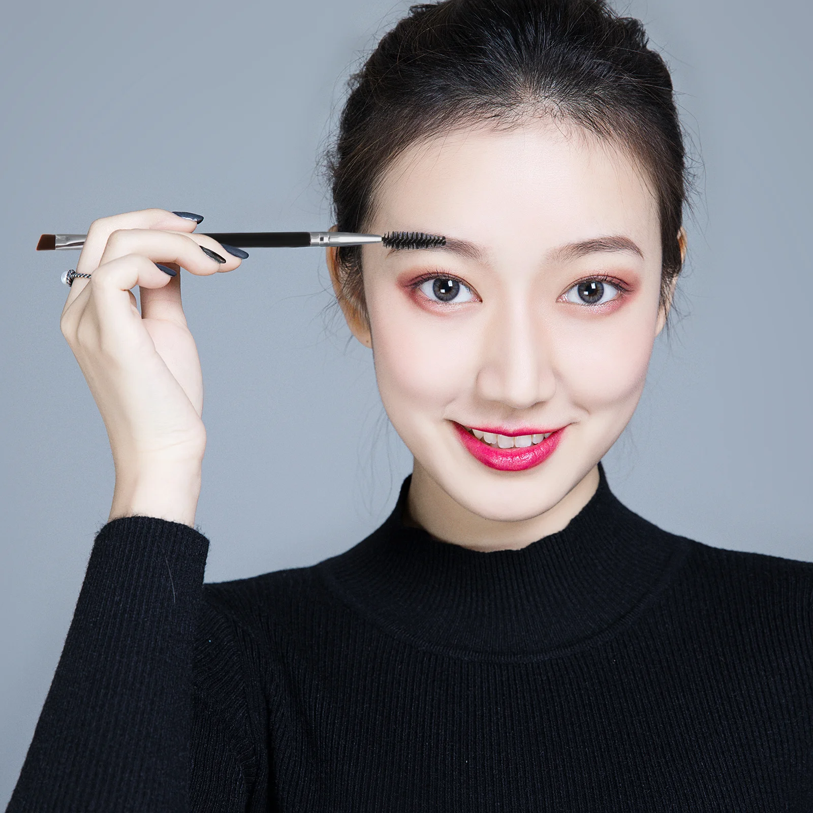 

6Pcs Angled Eyebrow Brushes Double Ended Spoolie Eyelash Eyebrow Makeup Tools Birthday Gift Angled Eye Brow Spoolie