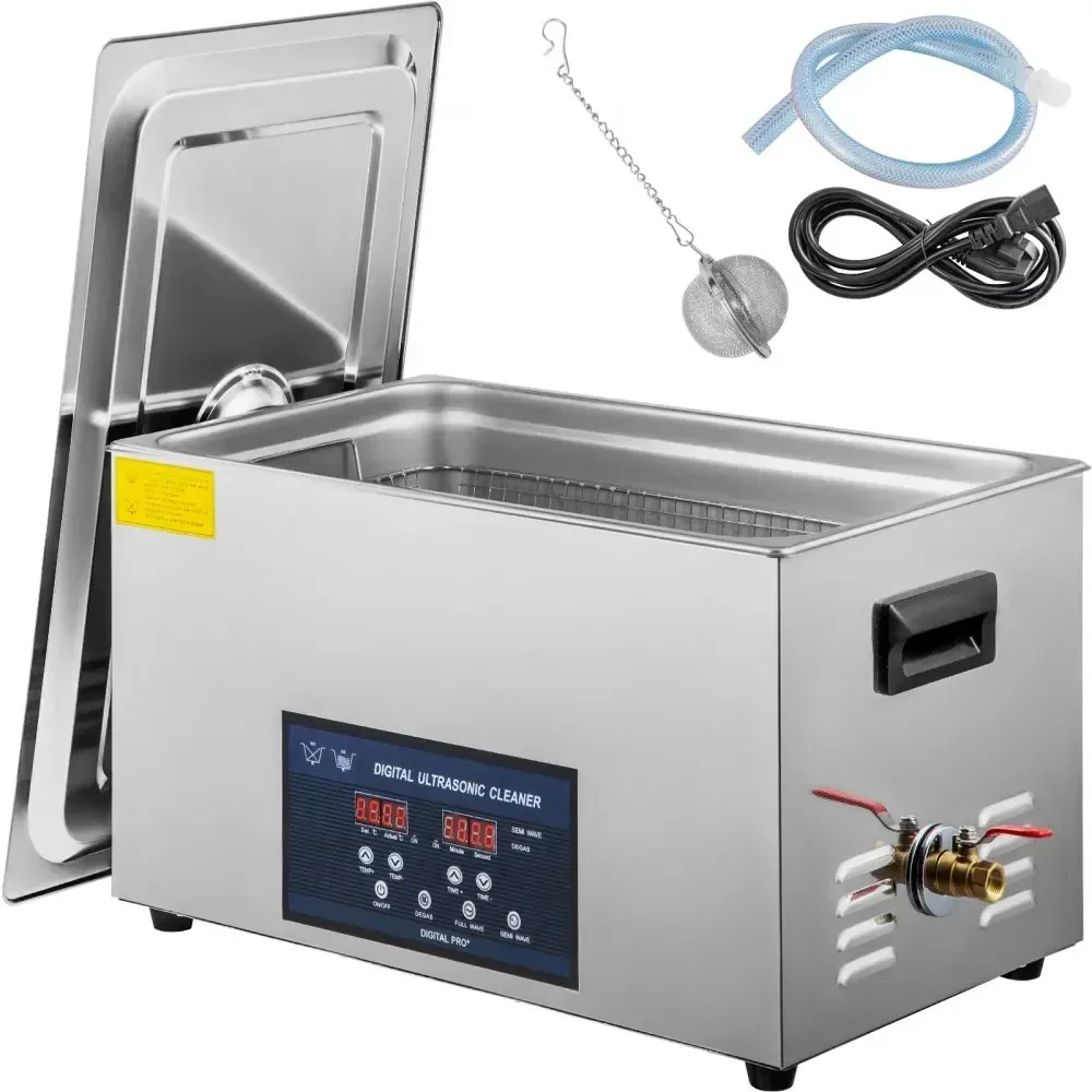 

VEVOR Ultrasonic Cleaner w/ Digital Timer & Heater,Professional Ultra Sonic Jewelry Cleaner,Stainless Steel Heated Clean Machine