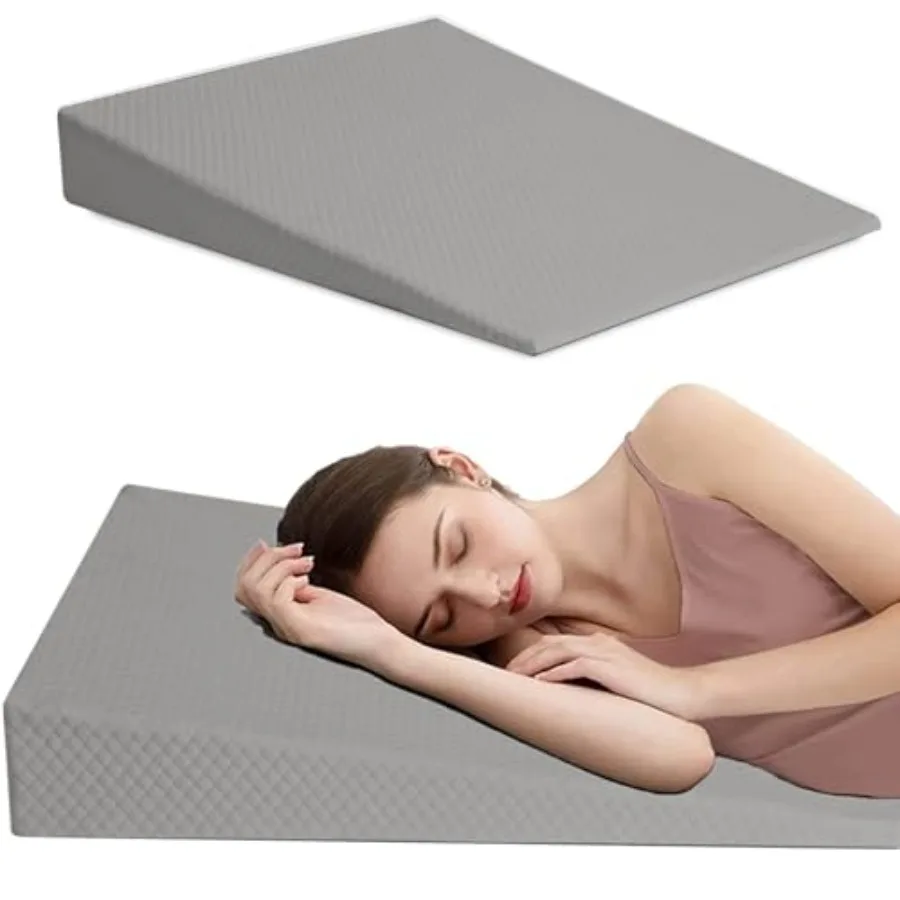 

Подушка-треугольник из пены для коленей, для чтения, маленькая, серая