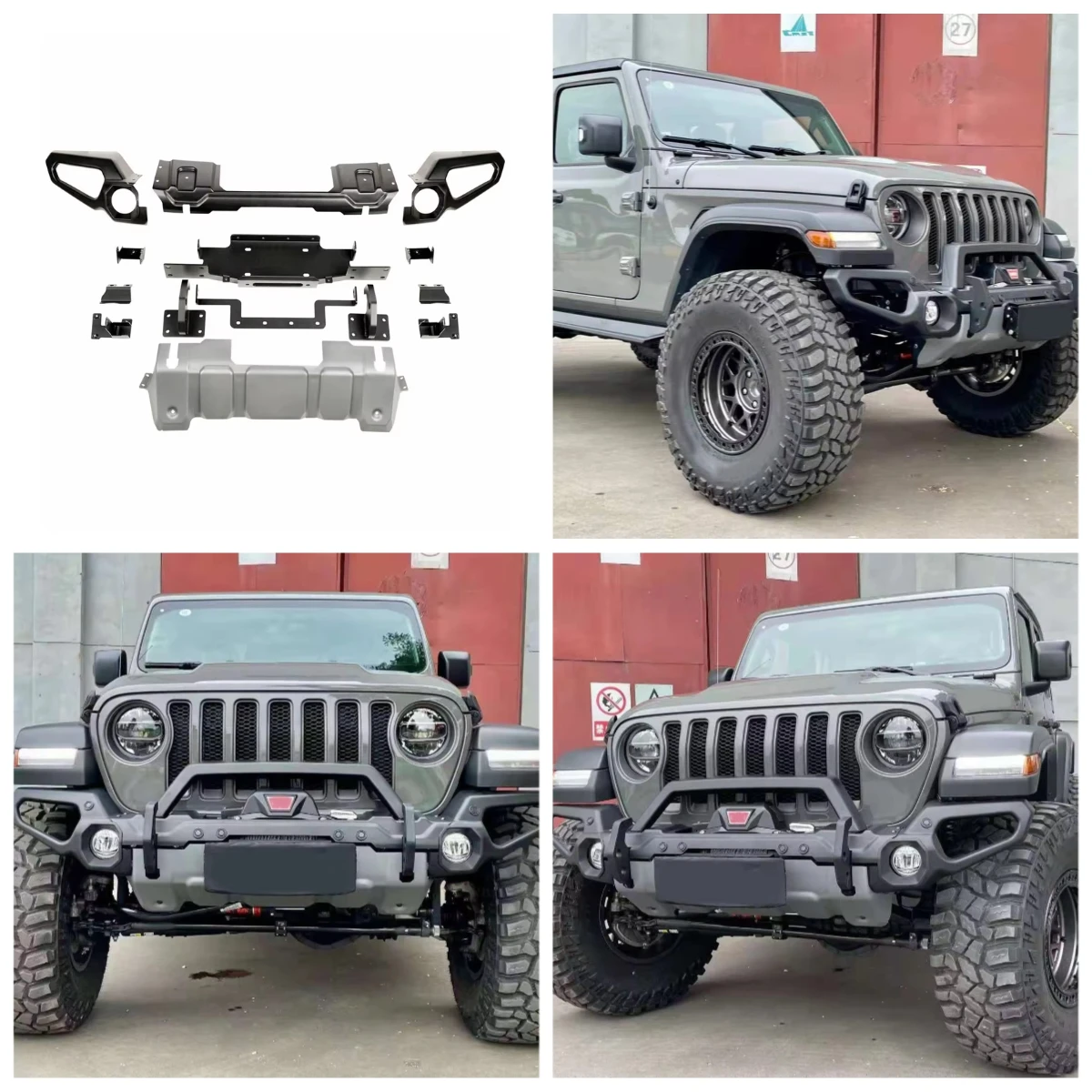 

Auto Parts Accessories 4x4 New Design RR VENATOR Front Bumper for Jeep Wrangler JL 2018-2020