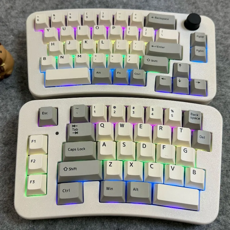 BAlice65 BT Split Keyboard Kit Customization RGB Hot Swappable Bluetooth Wired Ergonomics Keyboard Left Right Hands Keyboards