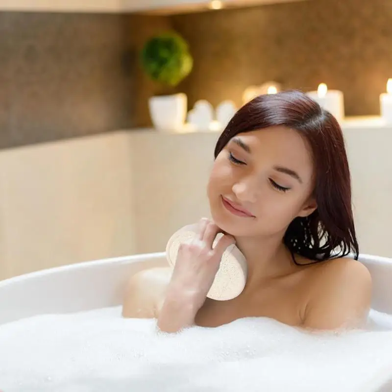 Body Loofah StemSpa Nanocell spugna esfoliante pulisce la pelle dallo sporco e dall'olio In eccesso bagnoschiuma In una spugna idratante e