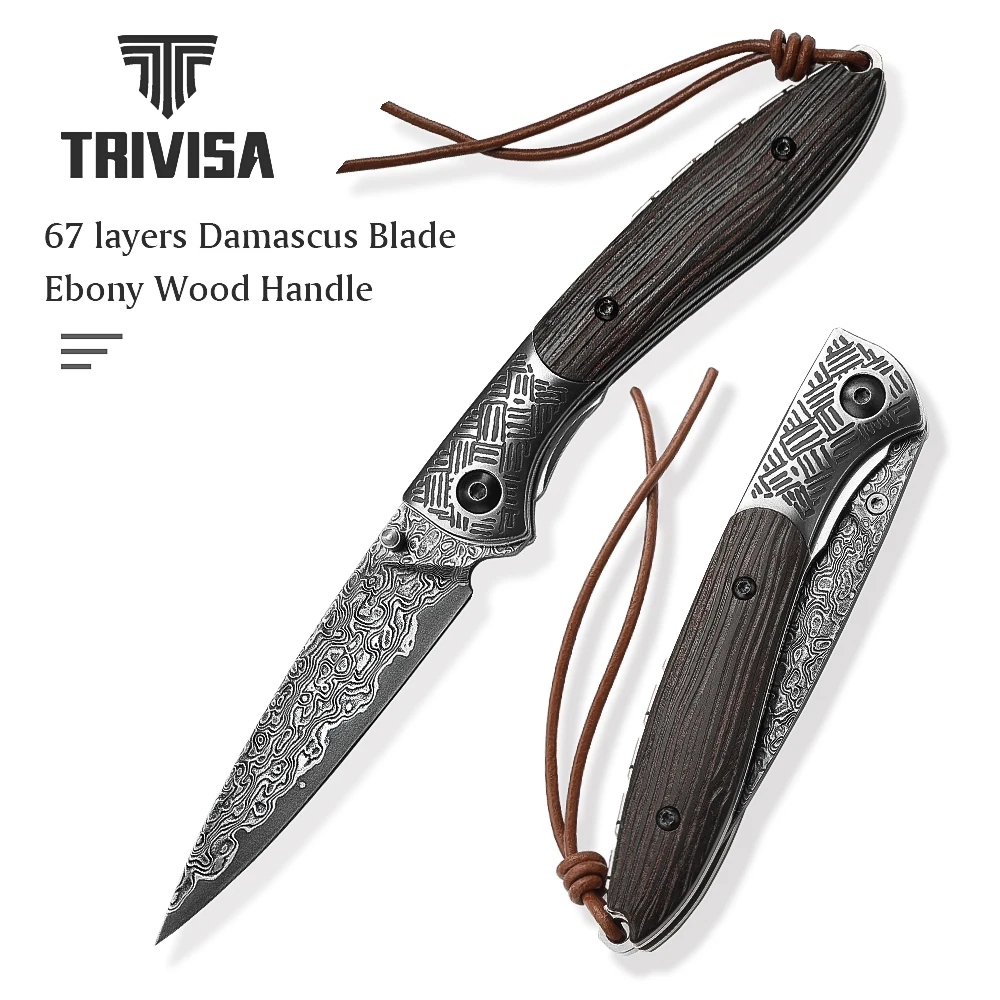 TRIVISA Folding Pocket Knife，3.15