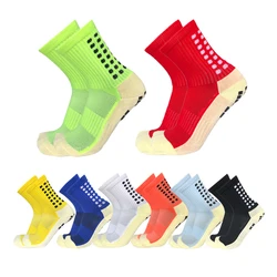 New ANTI SLIP Football Socks Mid Calf Soccer Cycling Sports Socks Mens 39-48