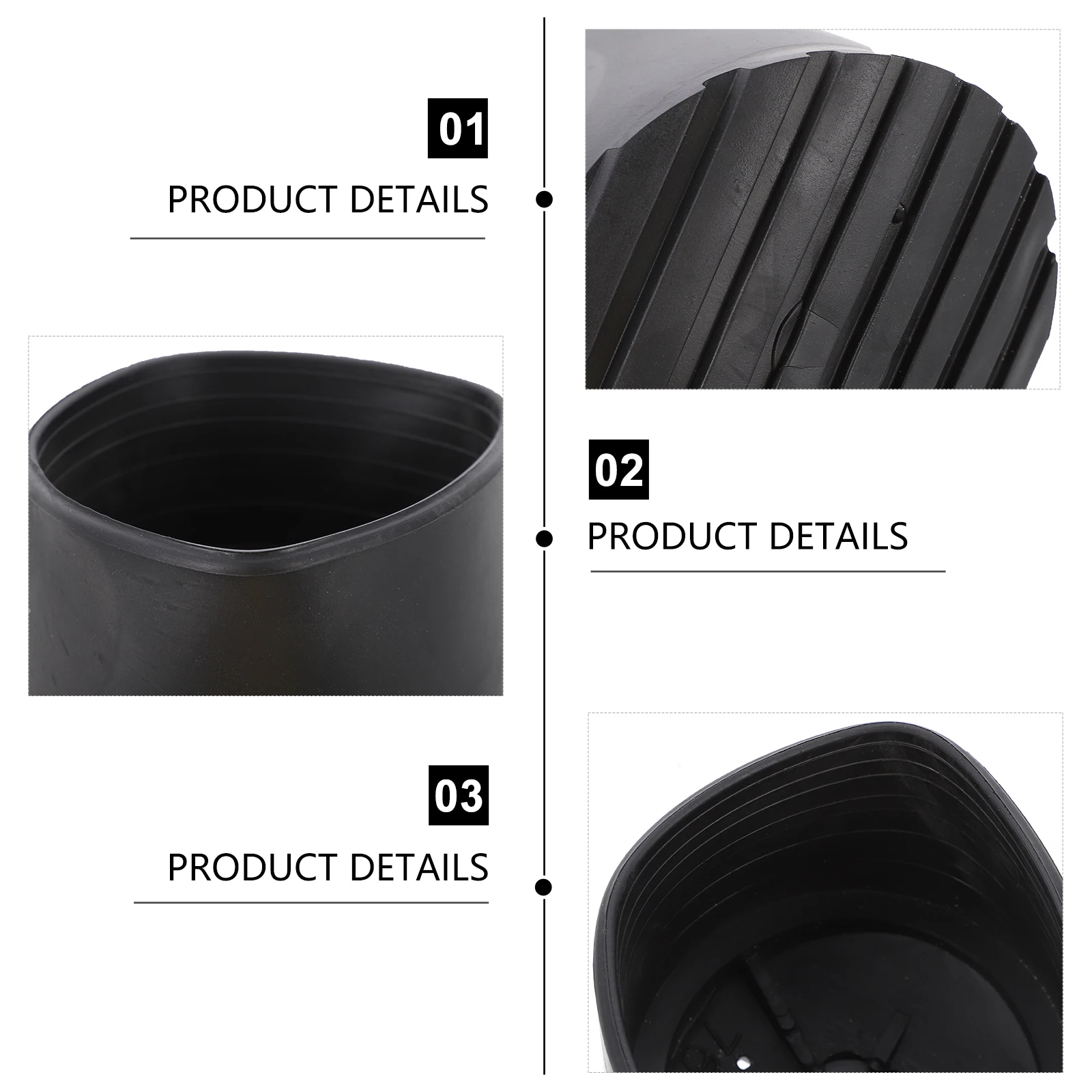 

Round Foot Cover Anti-slip Pad Ladder Feet Pads Non-skid Mats Protector Durable PVC Thick Sturdy Construction Accessories