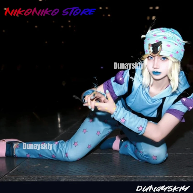 Bola de aço correr cosplay anime jo jonathan johnny joestar cosplay traje anime jogo terno peruca festa de halloween role play outfit