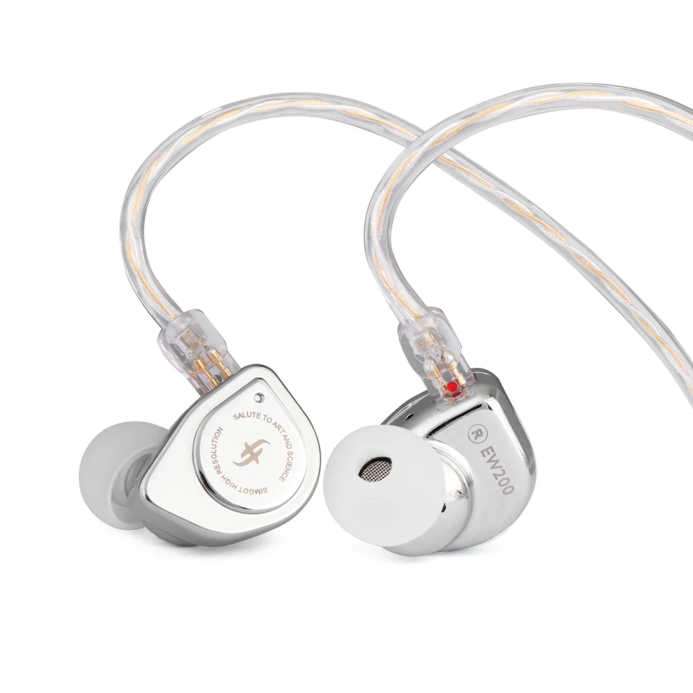 

SIMGOT EW200 10mm Scp Diaphragm Dual-magnetic-circuit & Dual-cavity Dynamic Driver In-ear Earphones Music Instruments Earphones