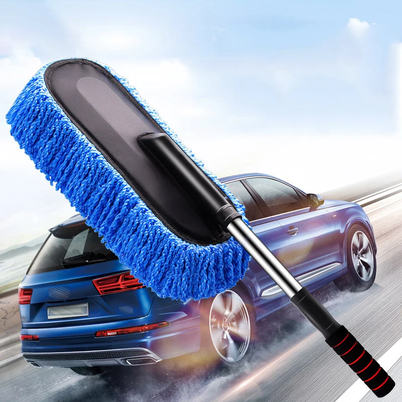 

Automotive Products Telescopic Nanofiber Wax Drag Dust Duster Car Wipe Car Mop Car Scrub Car Cleaning Tools Car Wash Mop