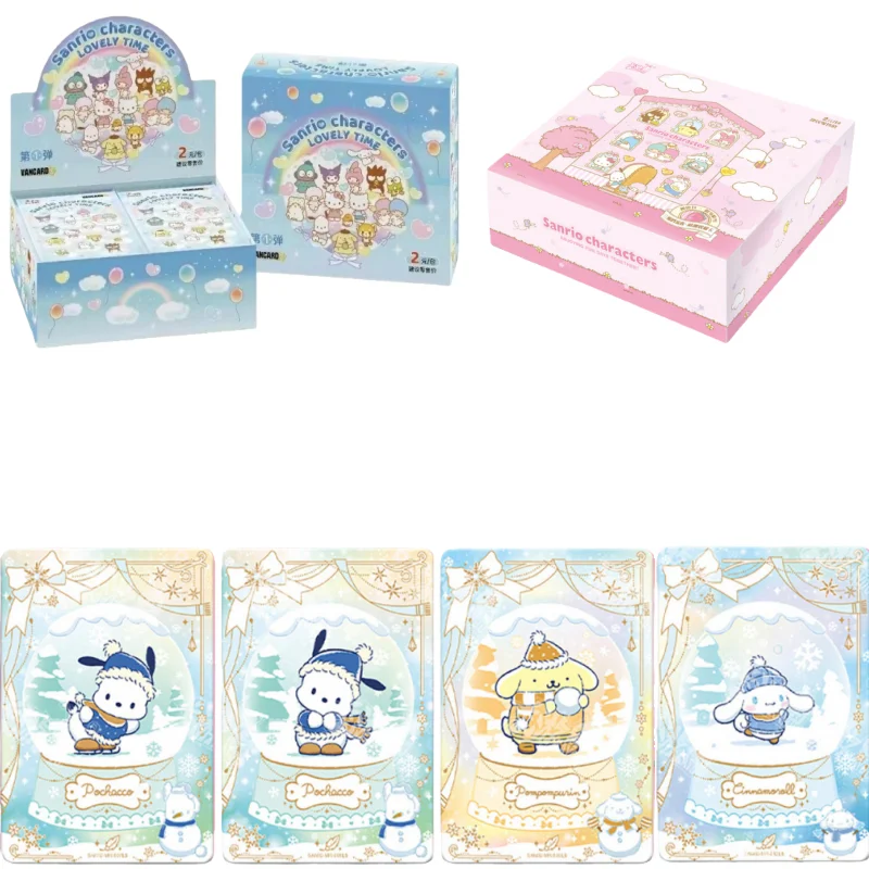 

Vancard Sanrio Characters Lovely Time Card Kuromi Pompompurin Mymelody LittleTwinStars HelloKitty Collection Cards Children Gift
