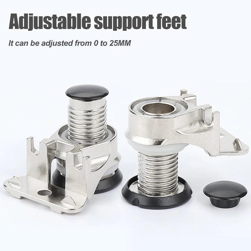 

1/2 PC Zinc Alloy Adjustable Feet Furniture Cabinet Support Adjustable Feet Double Fastening Furniture Accessories