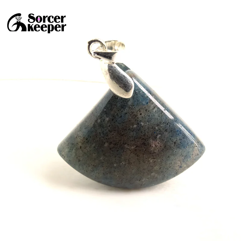 Natural Granite Stone Beads Gray Blue Spot K2 Jasper Pendant For Jewelry Making DIY Crystal Charm Necklaces Accessories BM708