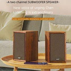 Portable Wooden Bluetooth Speaker Wireless Stereo Surround Subwoofer BT 5.1 Sound Column HIFI Sound System Boombox Caixia De Som