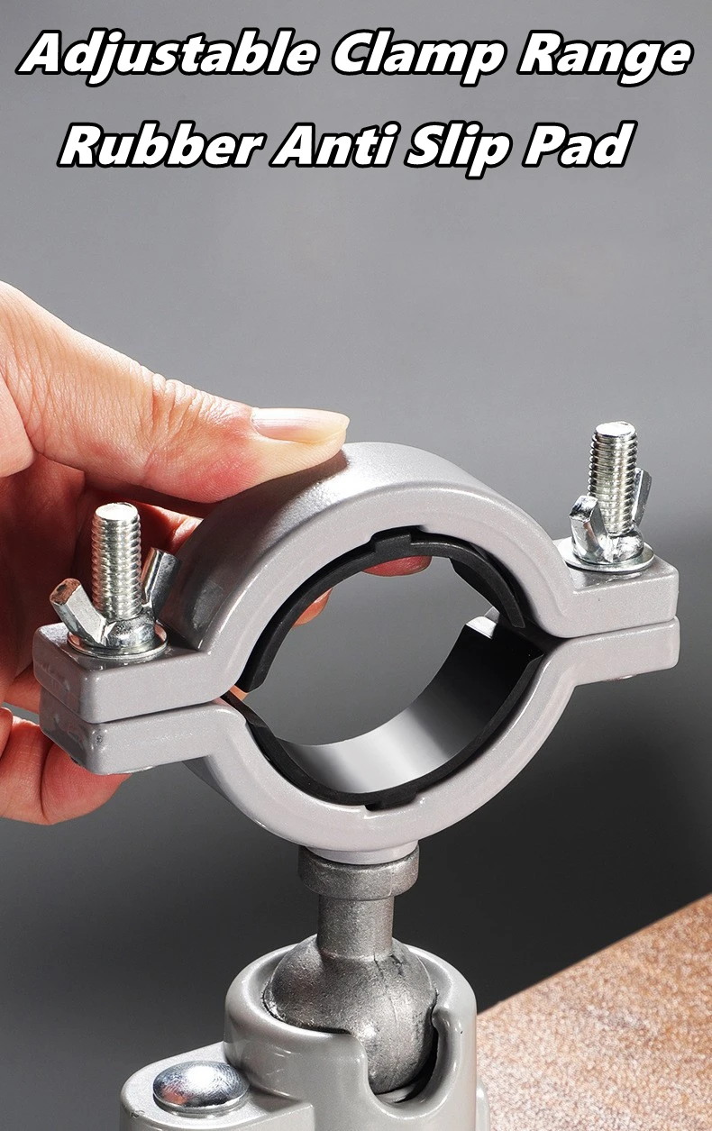 360 ° Drehbarer Tisch-Schraubstock, Bohrmaschinenständer, Multifunktionshalterung für Schleifmaschinen und Rotationswerkzeuge – Detail 5