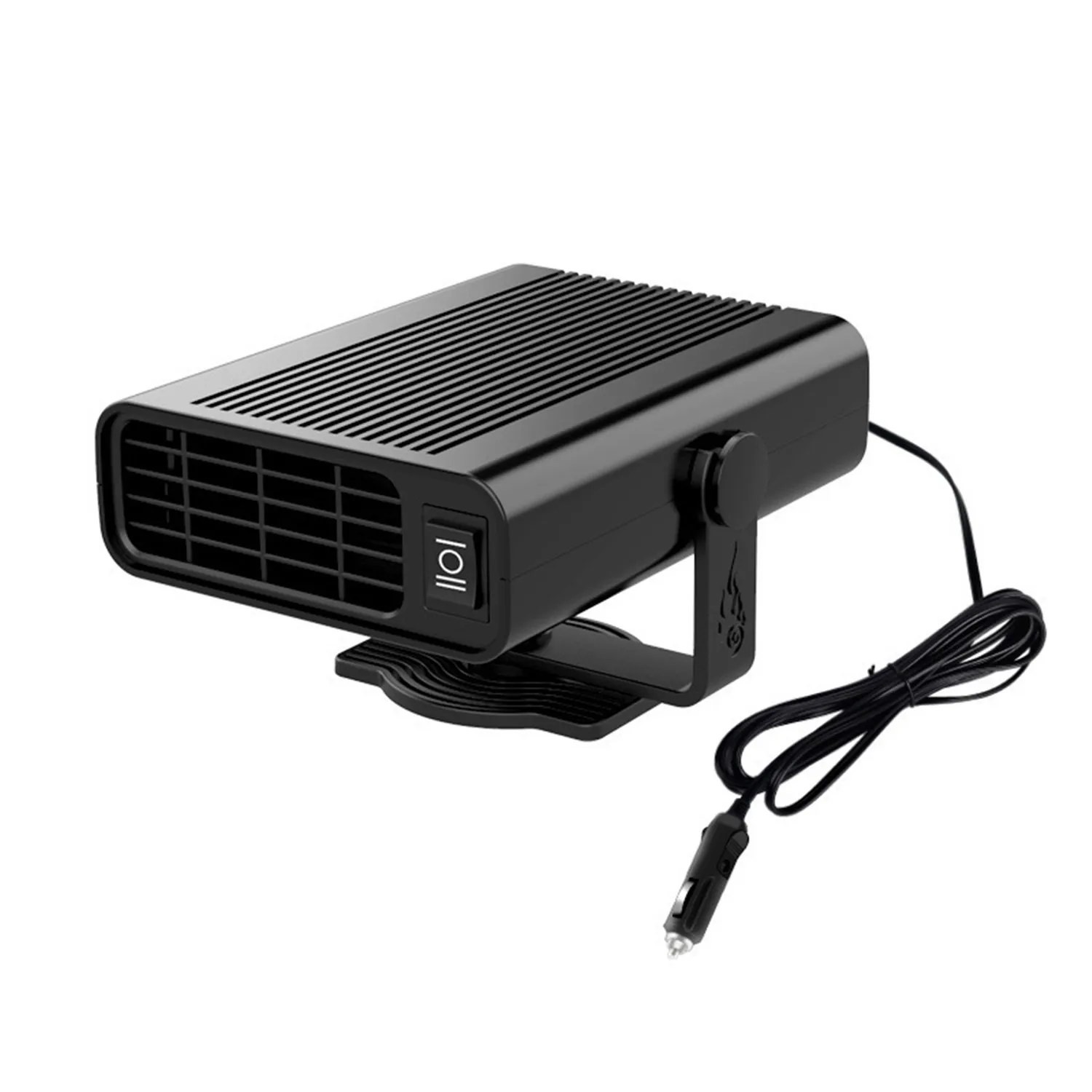 12V 120W Car Heater Portable Windshield Defrost Defogger Winter Warmer 360° Rotation 1.4m Power Cord ABS Material 14.5x10.5x8cm