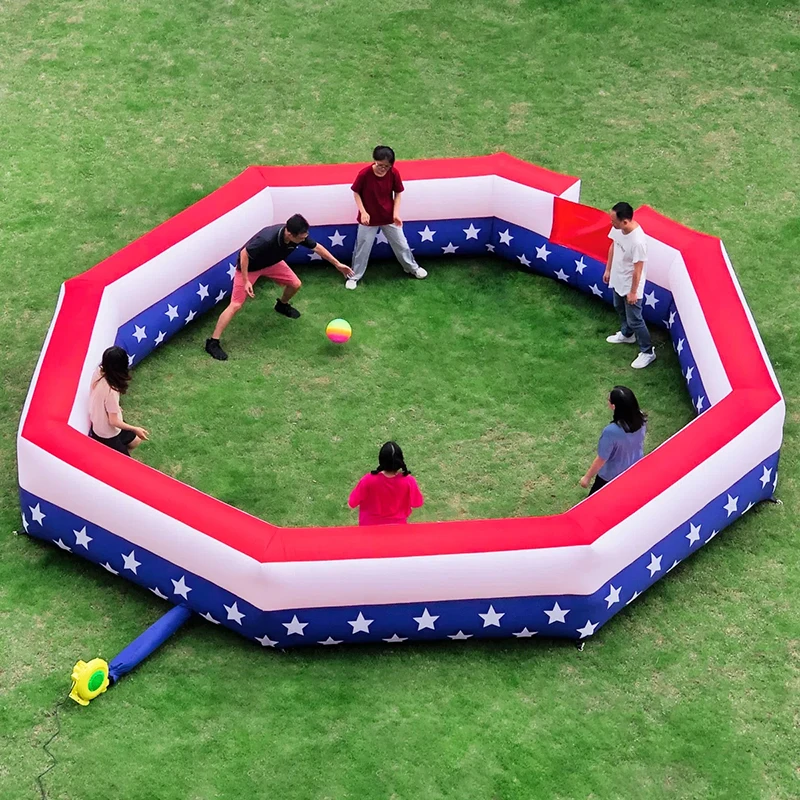 

Gaga Ball Pit Inflatable 20FT With Built-in Blower Portable Gaga Pit For Indoor Outdoor School Family Activities Easy to Setup
