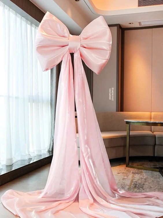 

Extra Large Red Velvet Wedding Decor Knot Window Display Baund Wall Decoration Marriage Bedroom Festive Supplies