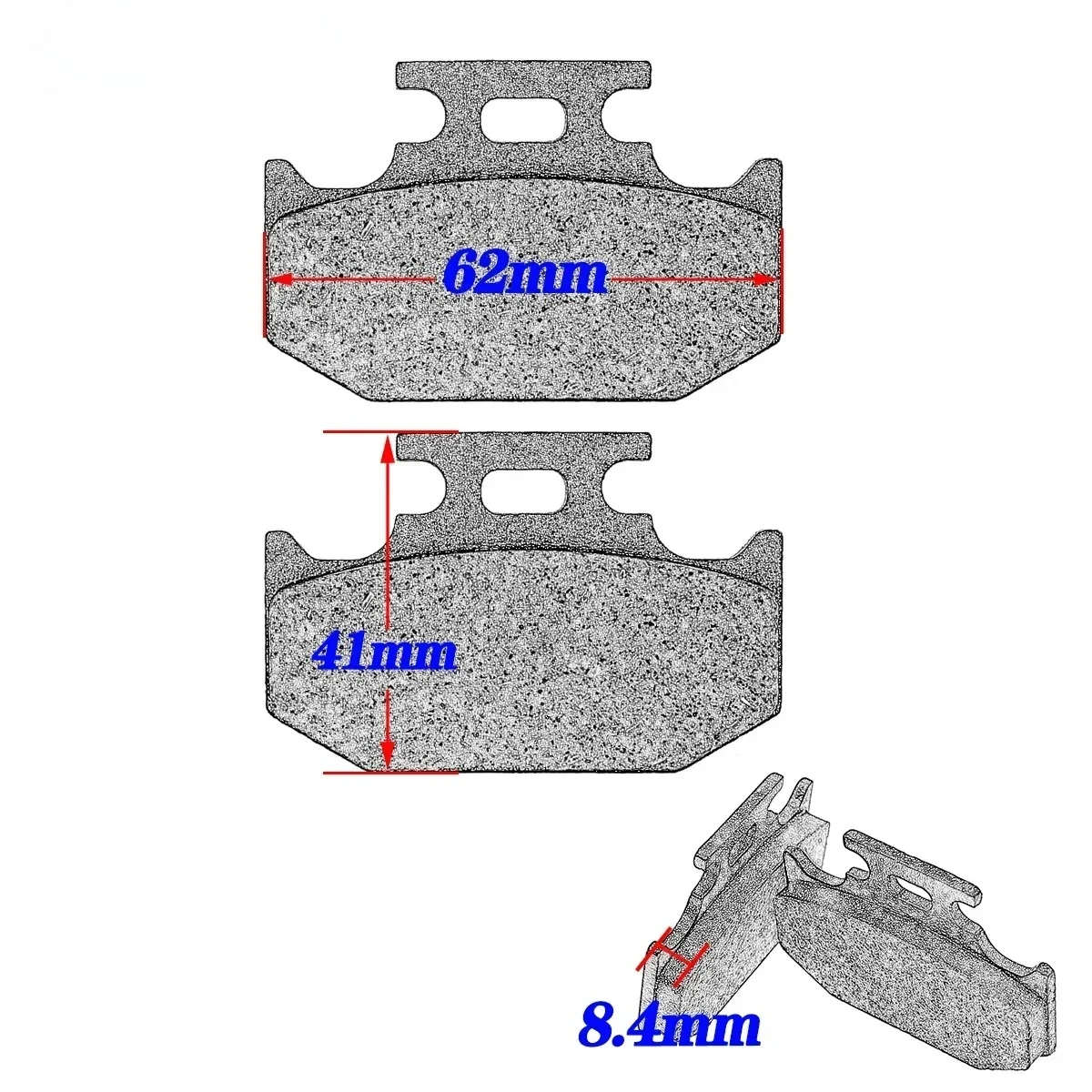 Motorcycle Motorcycle  Front Rear Brake Pads Kit For YAMAHA TTR250 TTR 250 L M N P R S T V YZ250 YZ 250 WRA A B D E F G H J