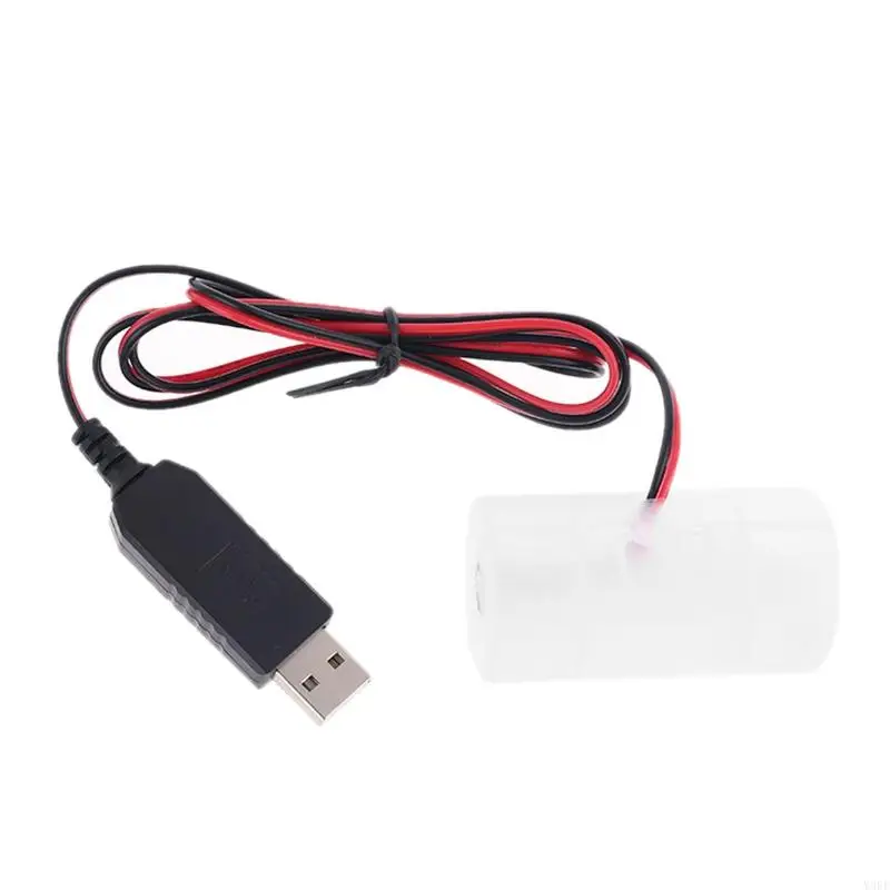 2025 New USB Battery Power Supply Adapter Can Replace 1 to 4pcs 1.5V 3V 4.5V 6V D Size