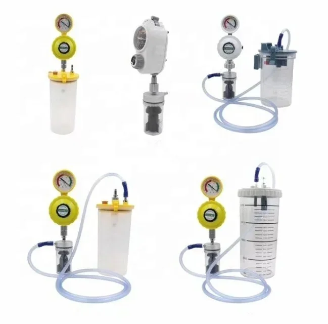 

medical vacuum regulator outfit with 2L vacuum bottle