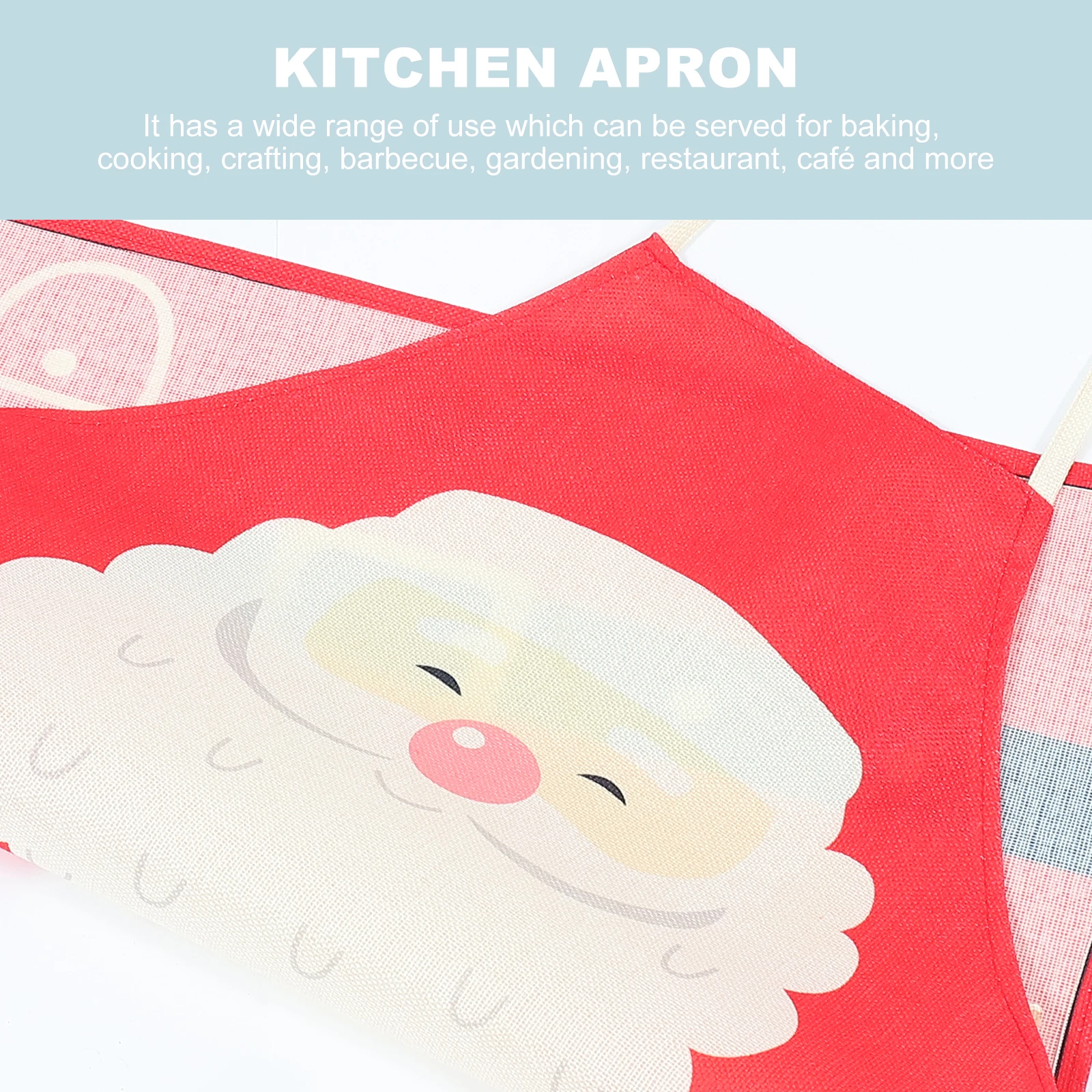 

Cooking Baking Christmas Apron Santa Claus Decoration Creative Barbecue Kitchen Costume